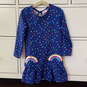 NWT Pink Laundry Polka Dot / Rainbow Dress - Size 4T
